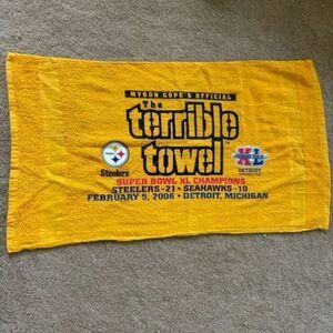 Pittsburgh Steelers Myron Cope’s Terrible Towel Super Bowl XL Champions